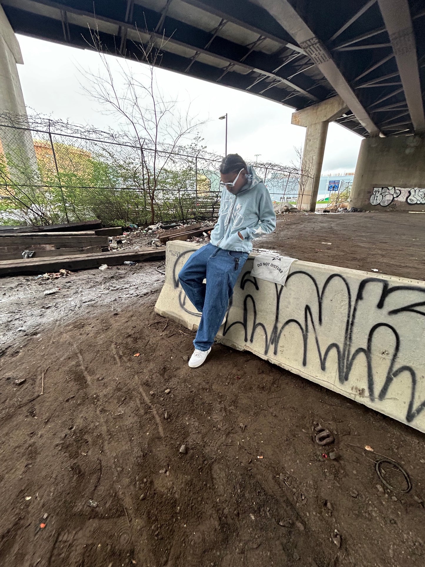 DND FULL ZIPP (BABY BLUE)