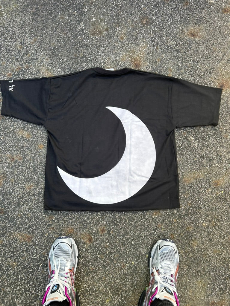 CAMISETA CORTA DE GRAN TAMAÑO DND NEGRA