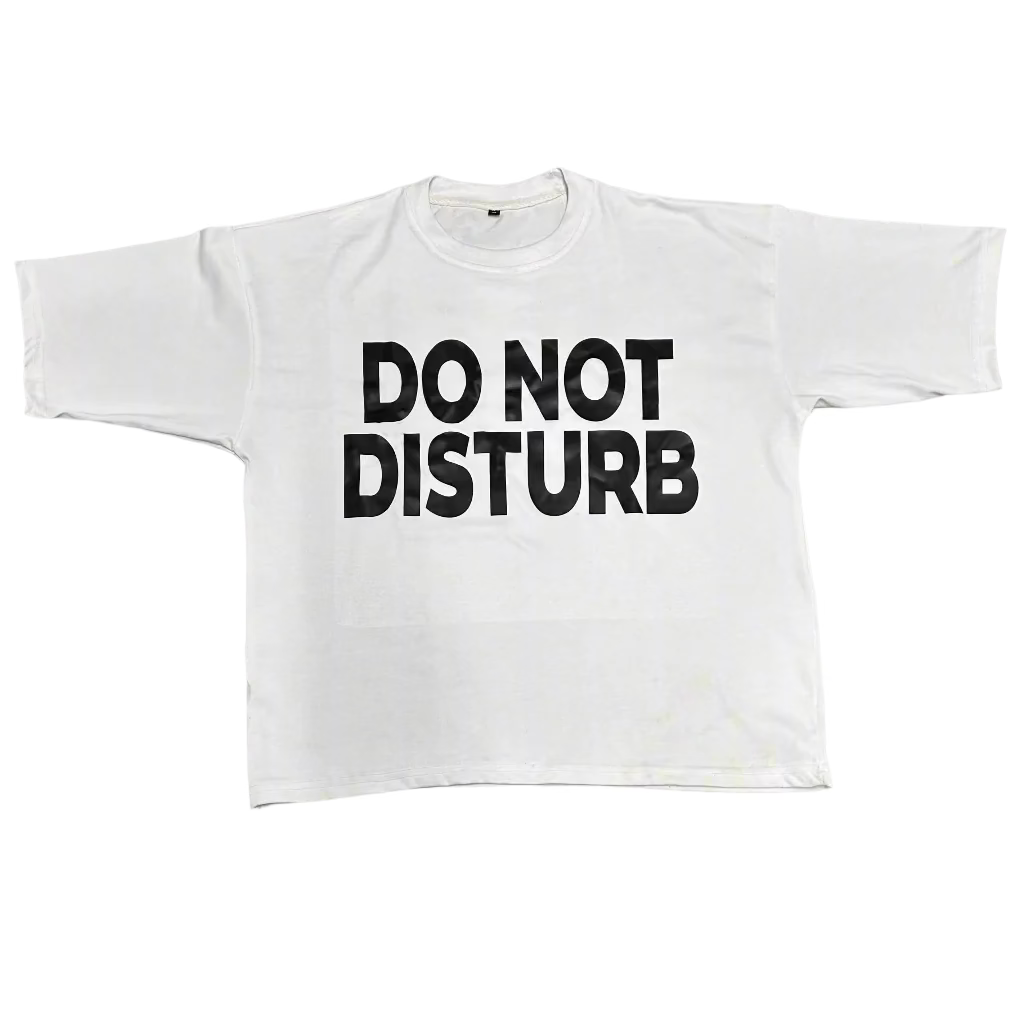 DO NOT DISTURB BOX TEE WHITE