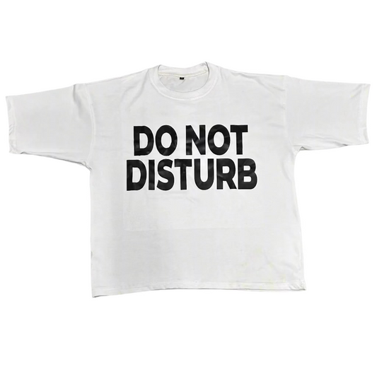 DO NOT DISTURB BOX TEE WHITE
