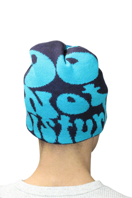Navy and Blue 'Do Not Disturb' Beanie