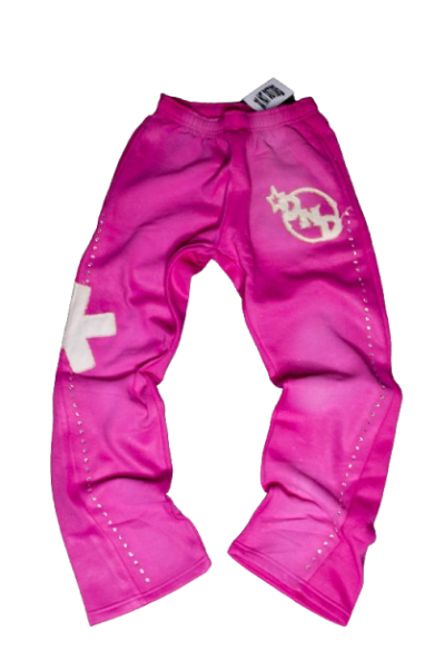 DND Flared Pink Track Pants